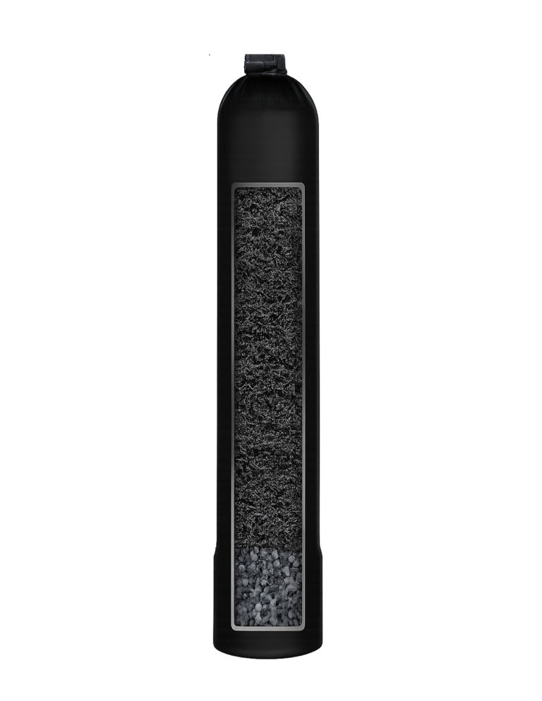 Whole-home carbon water filter tank - no salt, no drain required