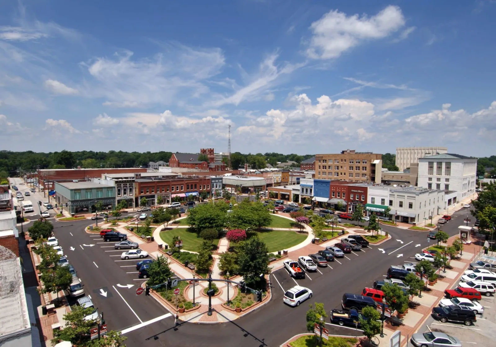 Downtown Gainesville GA square - Hall County