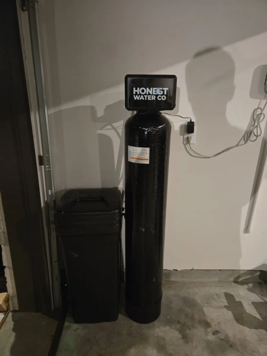 64,000-grain XL softener installed for a high-water-demand home in Forsyth County